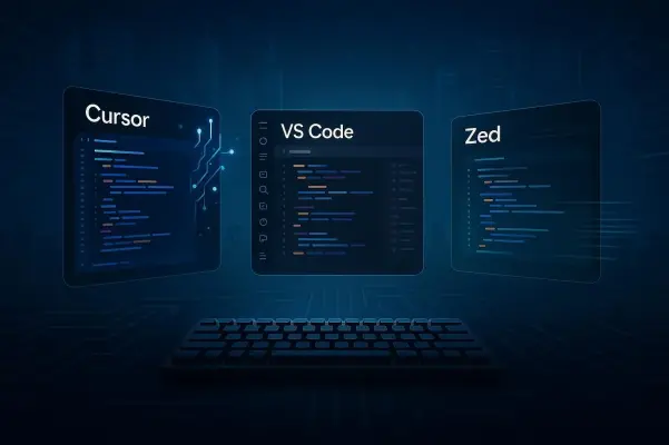 مقایسه VS Code و Cursor و Zed؛ کدام ادیتور برای برنامه‌نویسی مناسب است؟