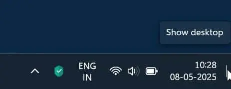 سریع ترین روش رفتن به دسکتاپ در ویندوز 10 و 11