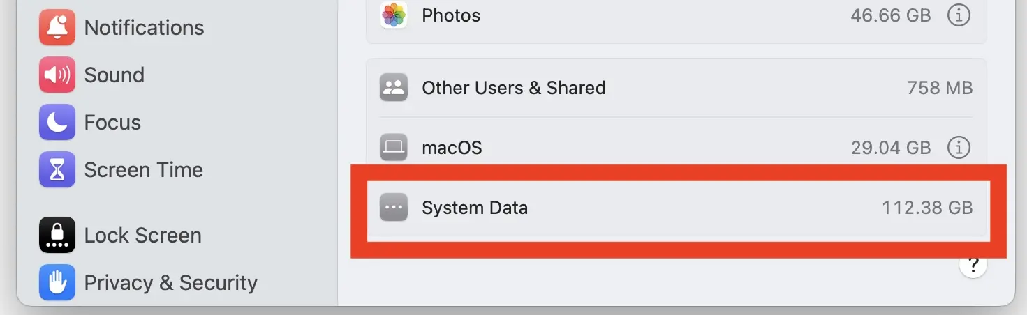 حل مشکل پر شدن حافظه مک بوک و آی مک با کاهش حجم فولدر System Data