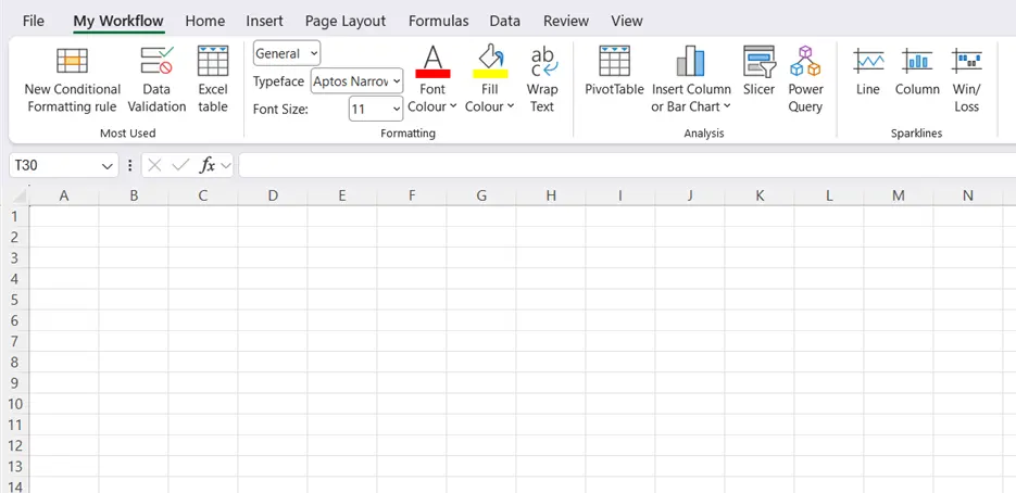 چطور ریبون اکسل را شخصی‌سازی کنیم تا سریع‌تر و راحت‌تر با Excel کار کنیم؟