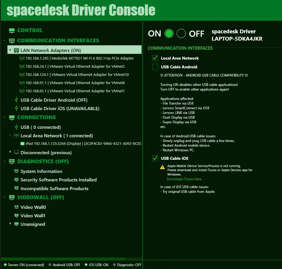 چگونه آیپد را به مانیتور دوم لپ‌تاپ تبدیل کنیم؛ راهنمای استفاده از برنامه Spacedesk