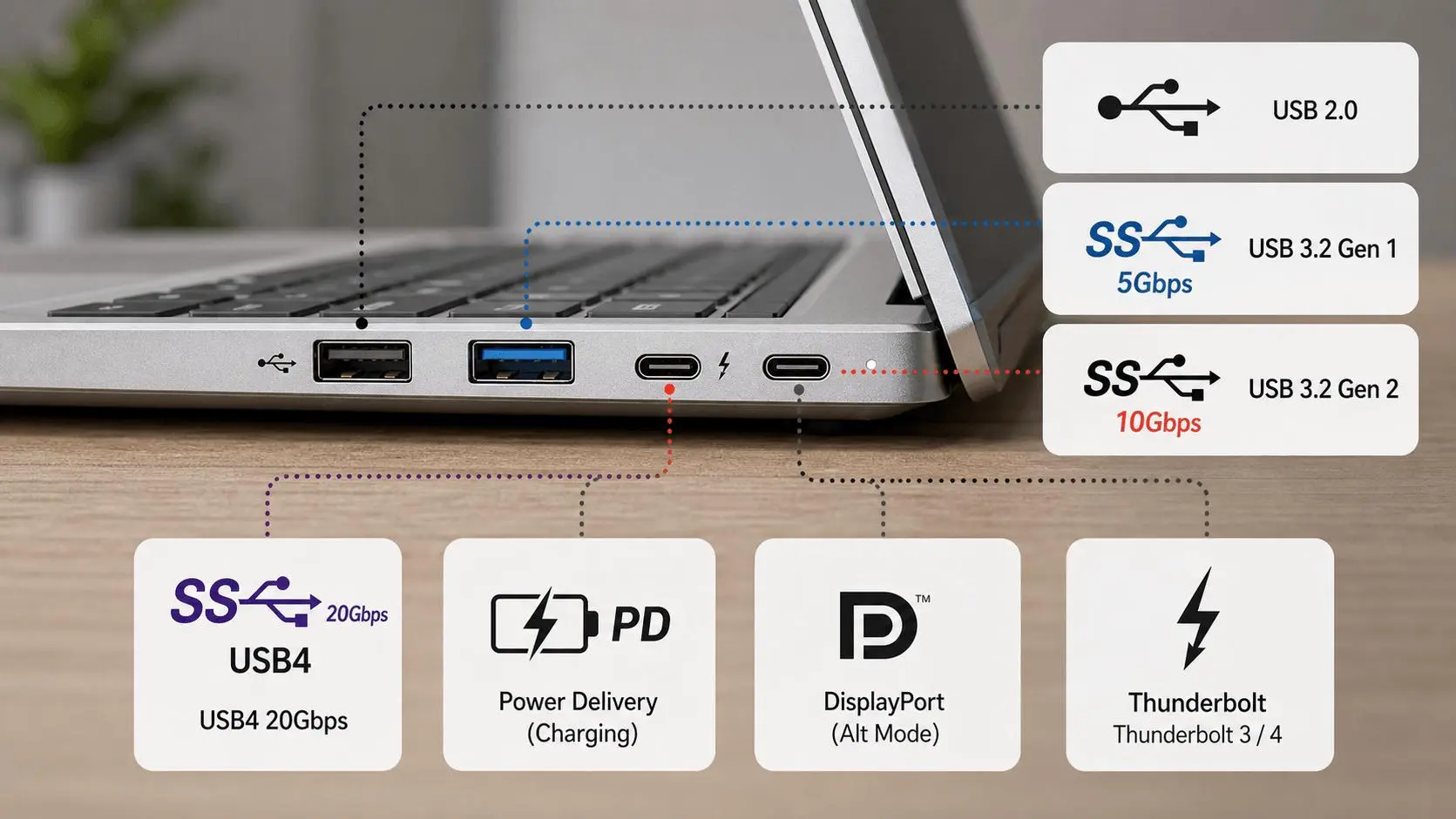 پورت USB C چیست و چه کاربردهایی دارد؟ از شارژ و انتقال داده تا اتصال مانیتور