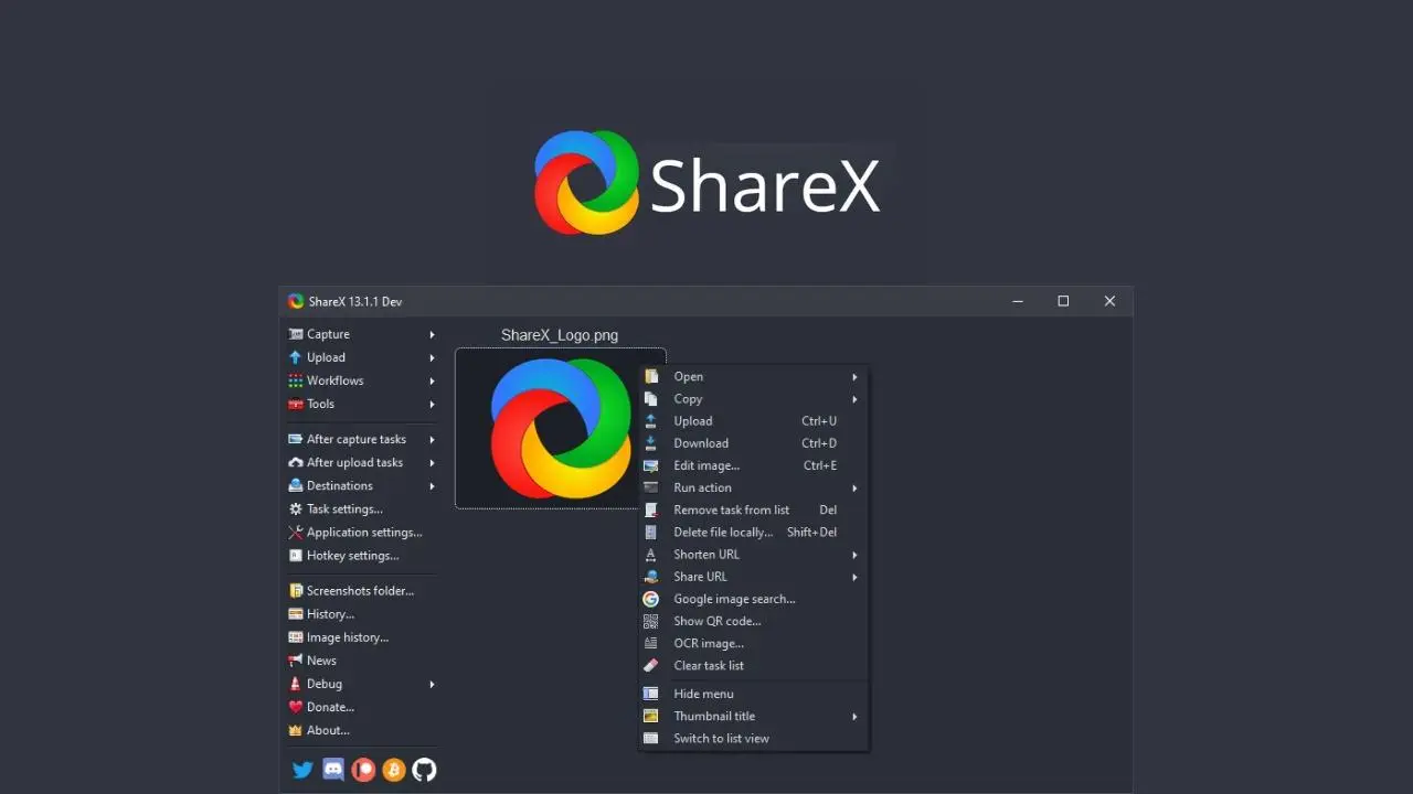 آشنایی با نرمافزار ShareX برای اسکرینشات گرفتن و ویرایش عکس و خواندن QR Code در ویندوز