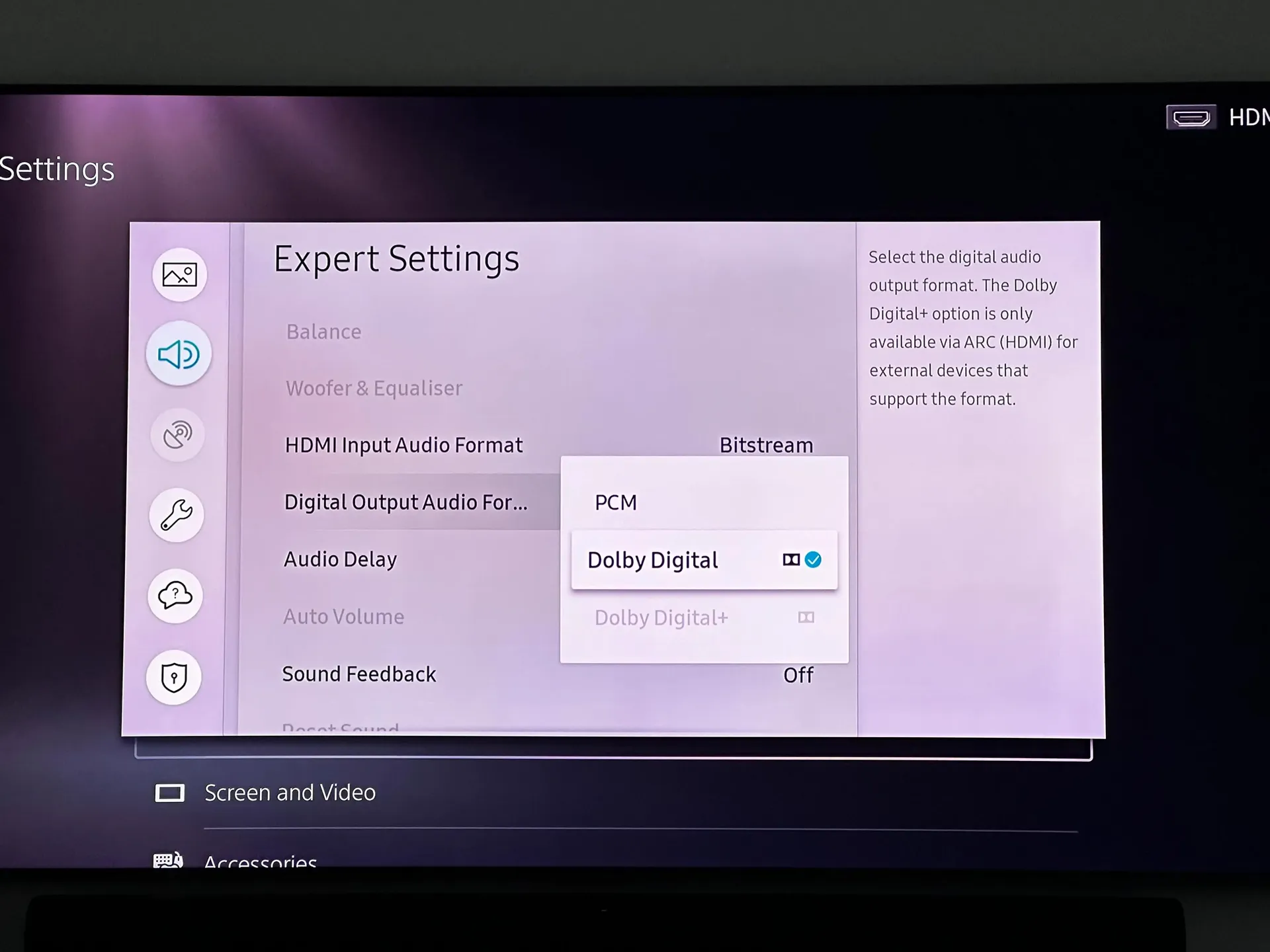 ۶ تنظیم HDMI برای بهبود تصویر و صدای تلویزیون هوشمند