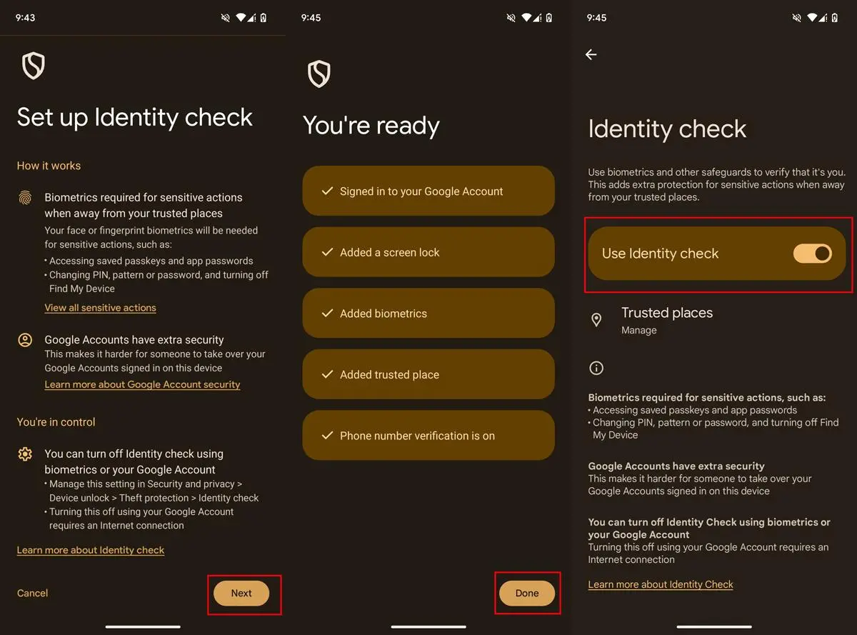 در اندروید Identity Check چیست؟ تنظیمی که امنیت گوشی شما را در برابر سرقت افزایش میدهد