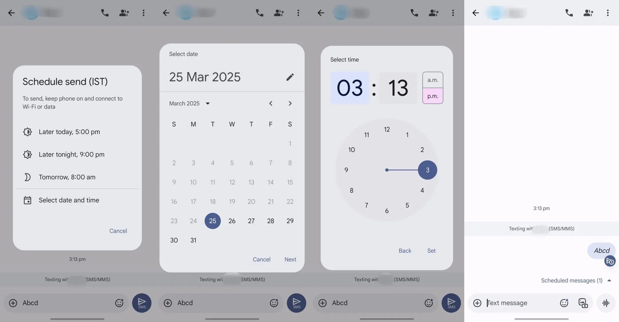 ۳ قابلیت مخفی Google Messages؛ Photomoji و تبدیل صدا به متن و زمانبندی پیام در اندروید