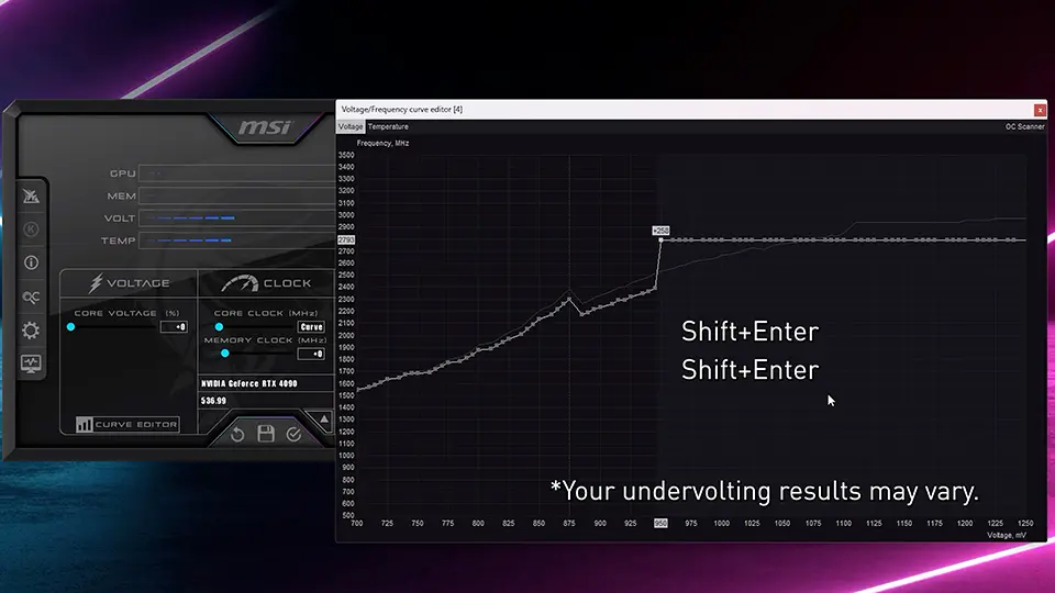 آموزش Undervolt کارت گرافیک با MSI Afterburner؛ کاهش دما و مصرف برق بدون افت FPS