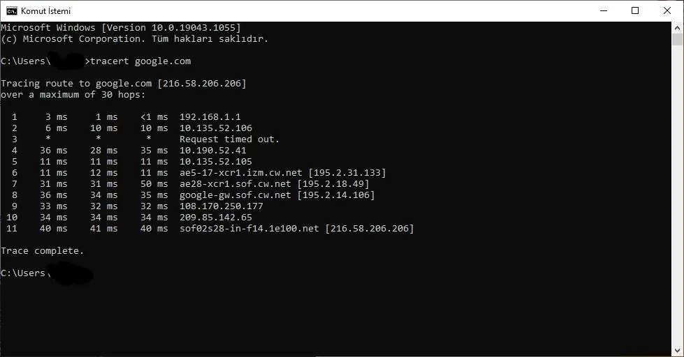 آموزش عیبیابی اینترنت ویندوز با Ping، Nslookup، Tracert و دستورات شبکه