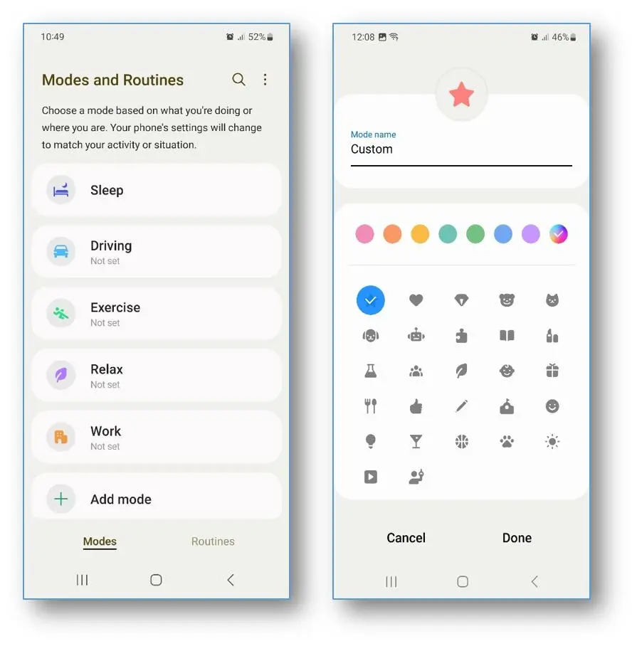 آموزش تغییر خودکار واچ فیس گلکسی واچ با Modes and Routines