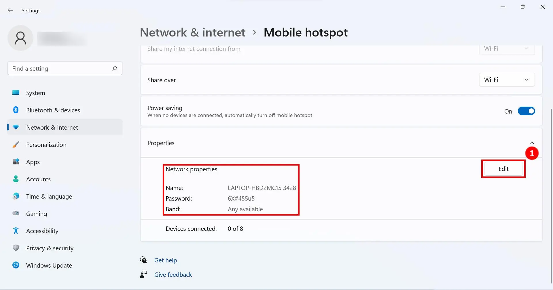 تبدیل کامپیوتر ویندوز ۱۱ به هات اسپات وای‌فای و اشتراک اینترنت با موبایل و تبلت