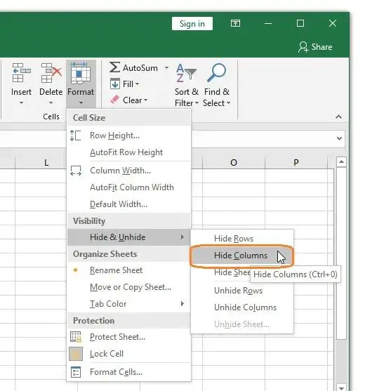 آموزش مخفی کردن مقدار سلول در اکسل بدون حذف داده؛ ترفند سه سمی‌کالن در Excel