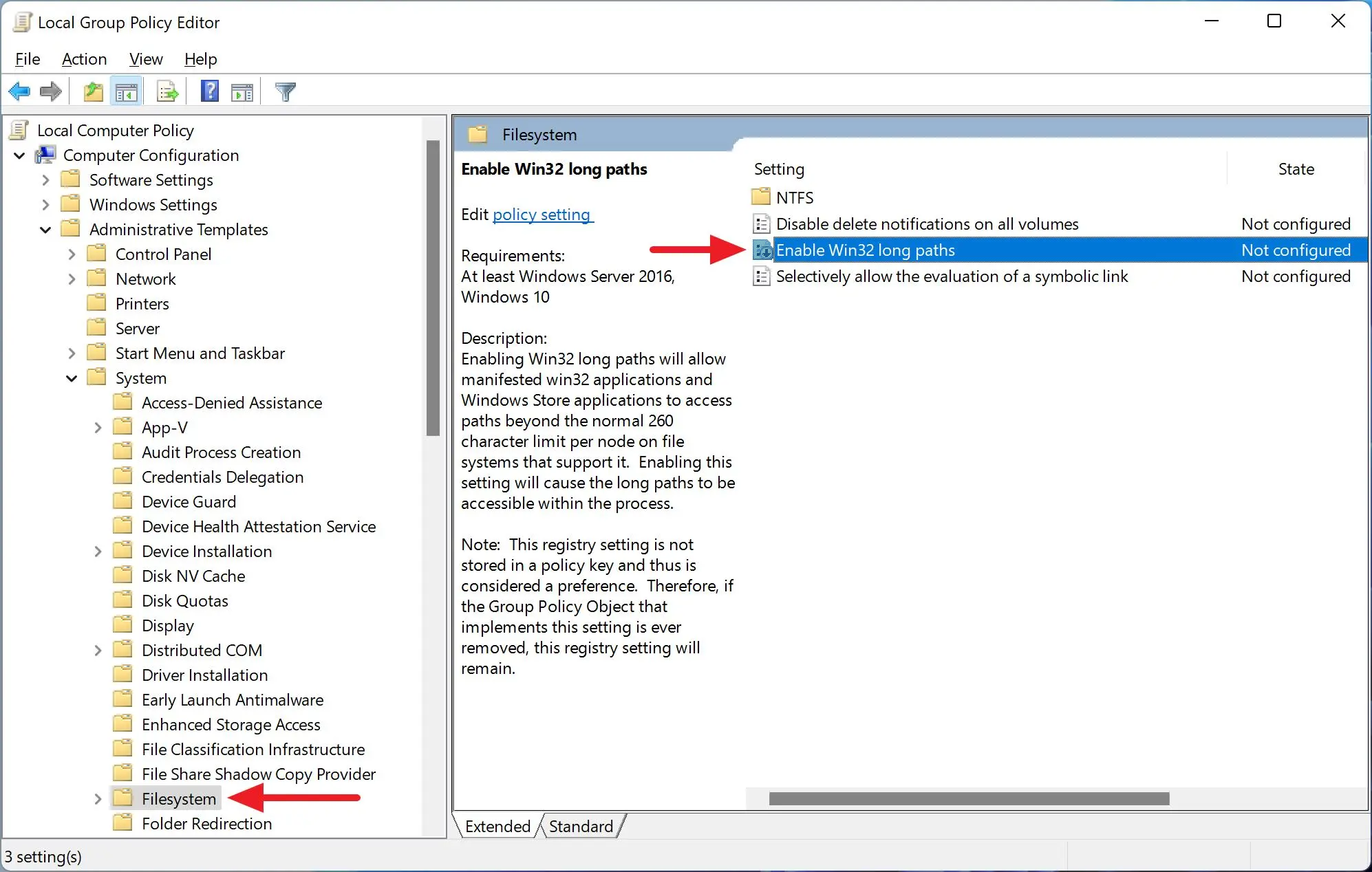 رفع خطای Path Too Long در ویندوز ۱۱؛ فعال کردن مسیرهای طولانی با Group Policy و Registry