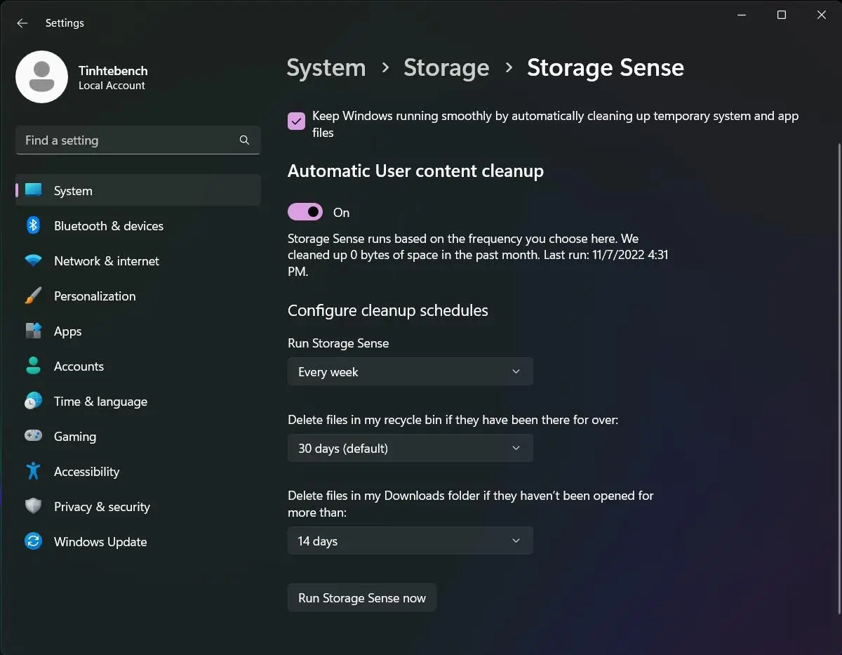چگونه در ویندوز ۱۱ فضای درایو C را خالی کنیم؟ آموزش Storage Sense و Disk Cleanup