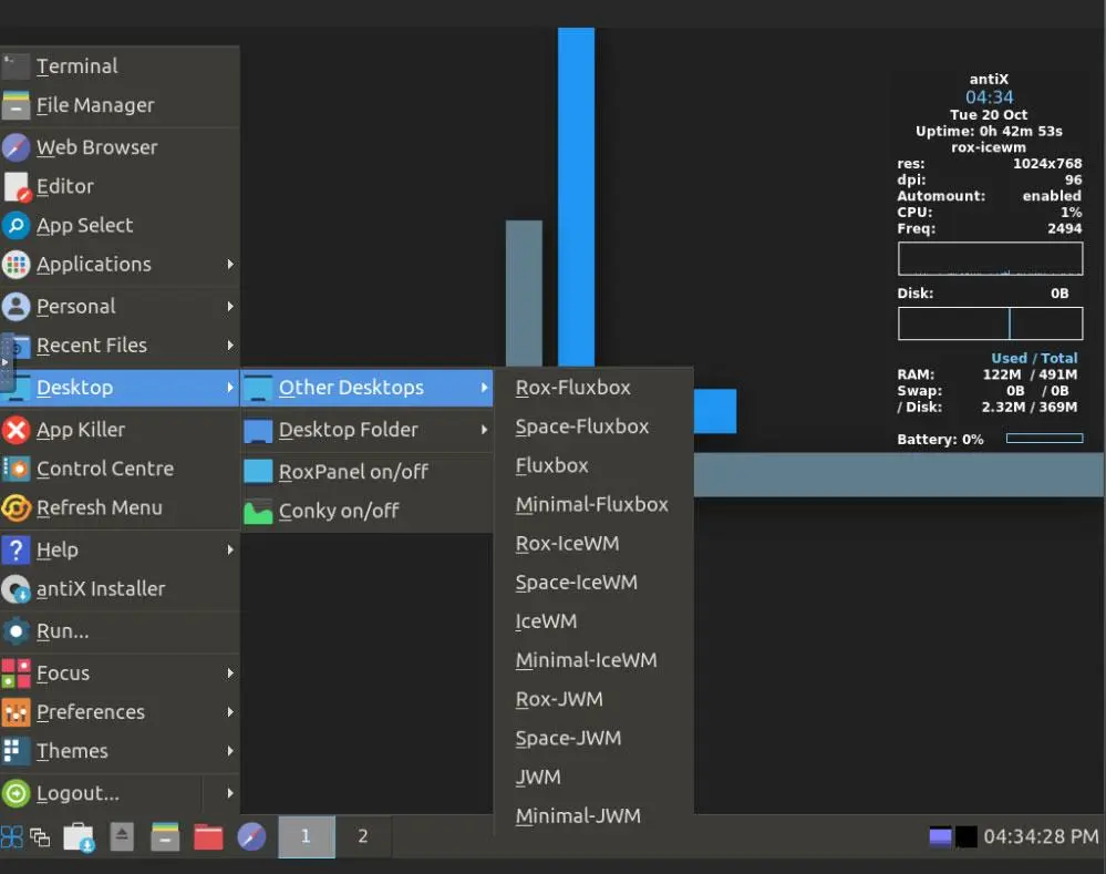 بهترین لینوکس سبک برای لپ‌تاپ قدیمی؛ بررسی MX Linux Fluxbox و antiX