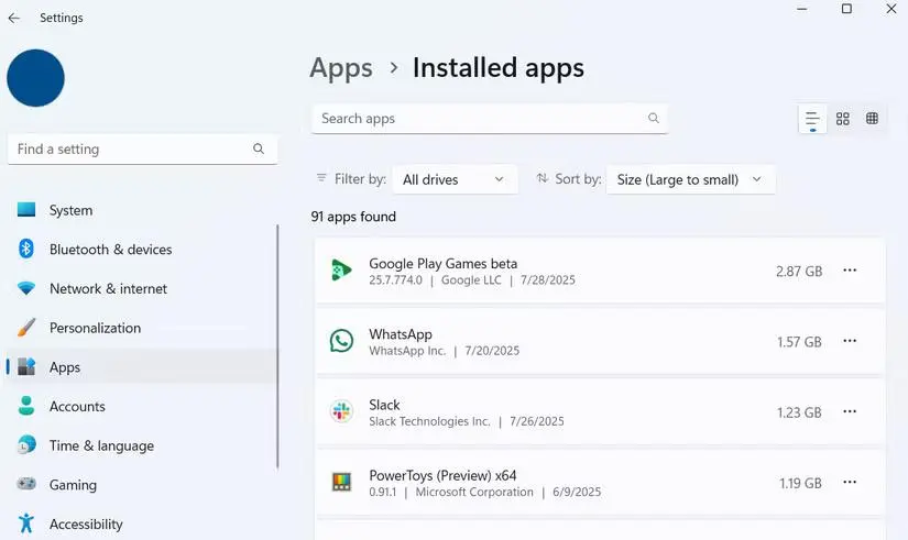 برنامه‌های پرمصرف ویندوز؛ چگونه فضای اشغال‌شده توسط واتساپ، Outlook و Spotify را کم کنیم؟