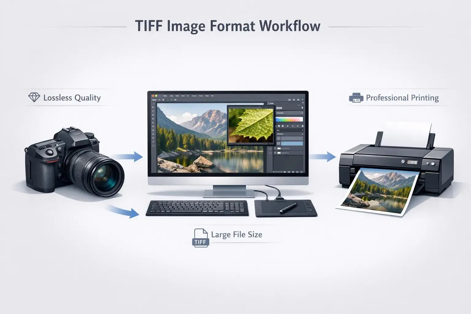 بهترین فرمت عکس چیست؟ مقایسه JPEG و PNG و RAW و TIFF و WebP و AVIF