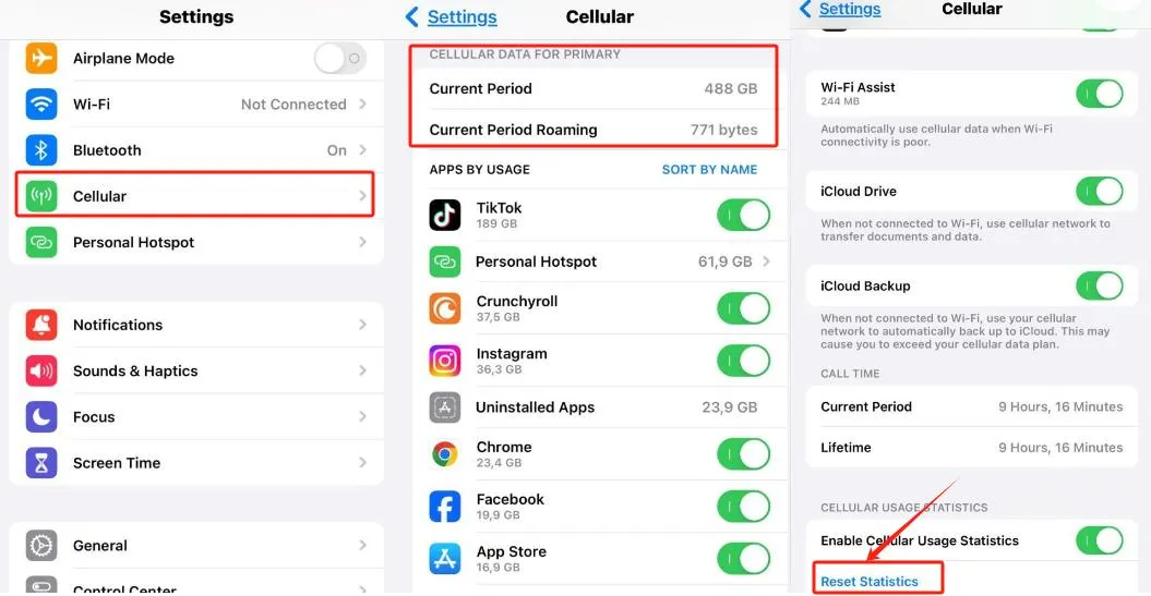 کاهش مصرف اینترنت آیفون؛ خاموش کردن Connectivity Assist و مدیریت اینترنت موبایل