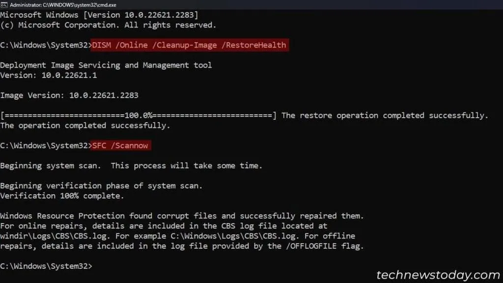 آموزش تعمیر ویندوز با دستورهای DISM و SFC در ویندوز ۱۱ و ۱۰