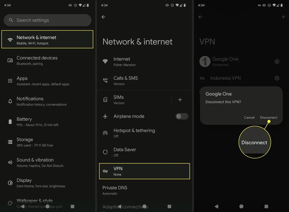 علامت کلید بالای گوشی اندروید چیست؟ روش بررسی و خاموش کردن VPN