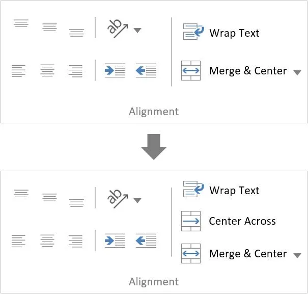 جایگزین Merge & Center در اکسل؛ آموزش Center Across Selection